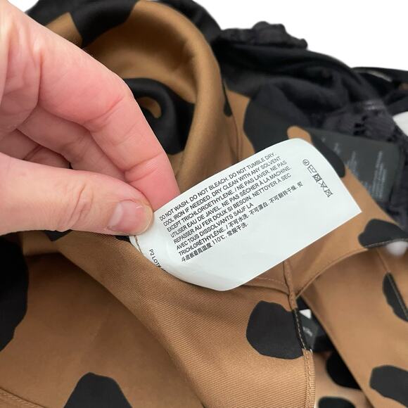 Theory Womens P Scoop Neck Tank Top Shell Blouse Leopard Print Silk NWT Career - Picture 5 of 8